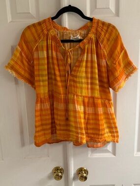 Pilcro Bette Babydoll Top